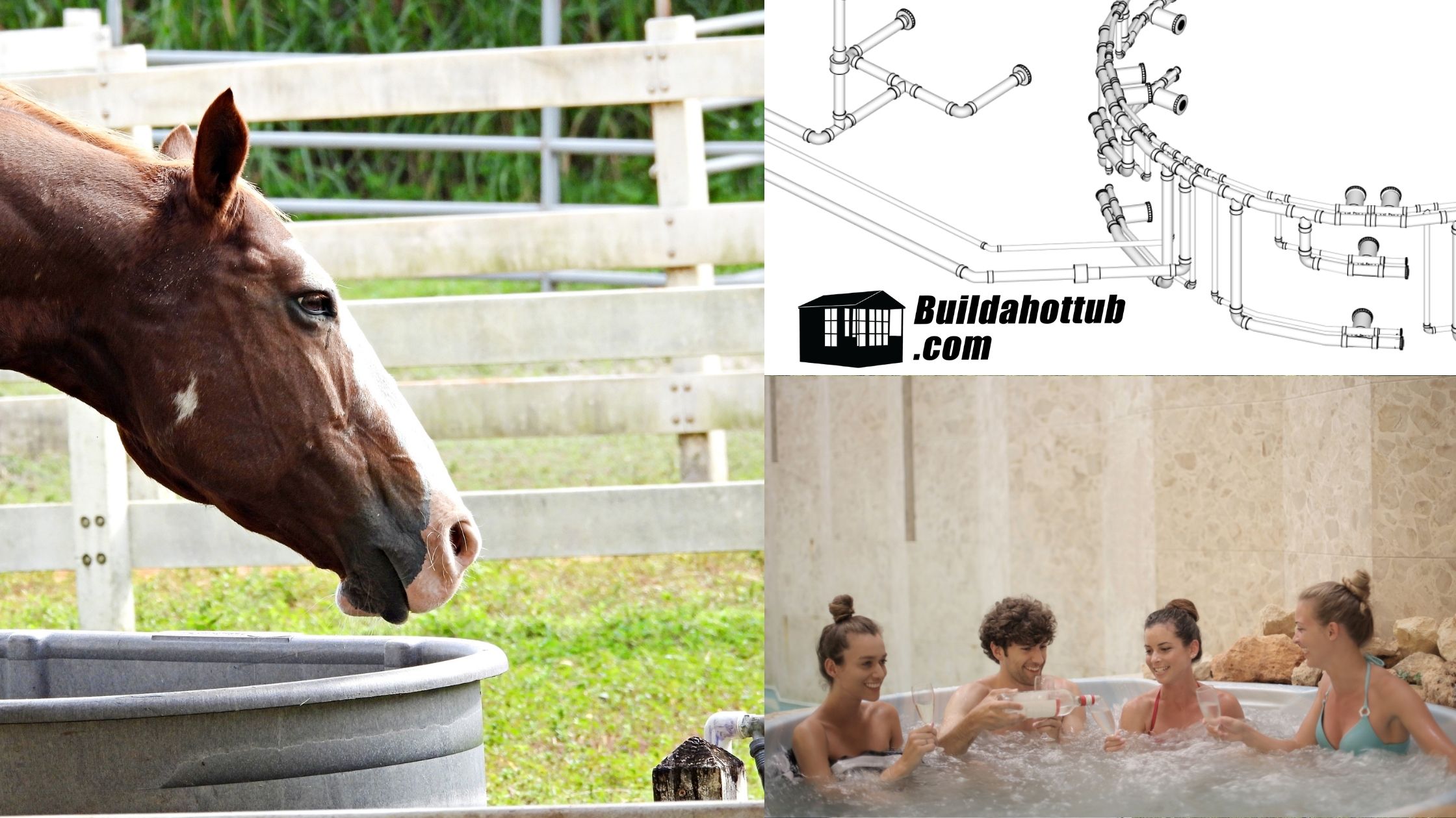 My horse trough hot tub , or bathtub? : r/redneckengineering
