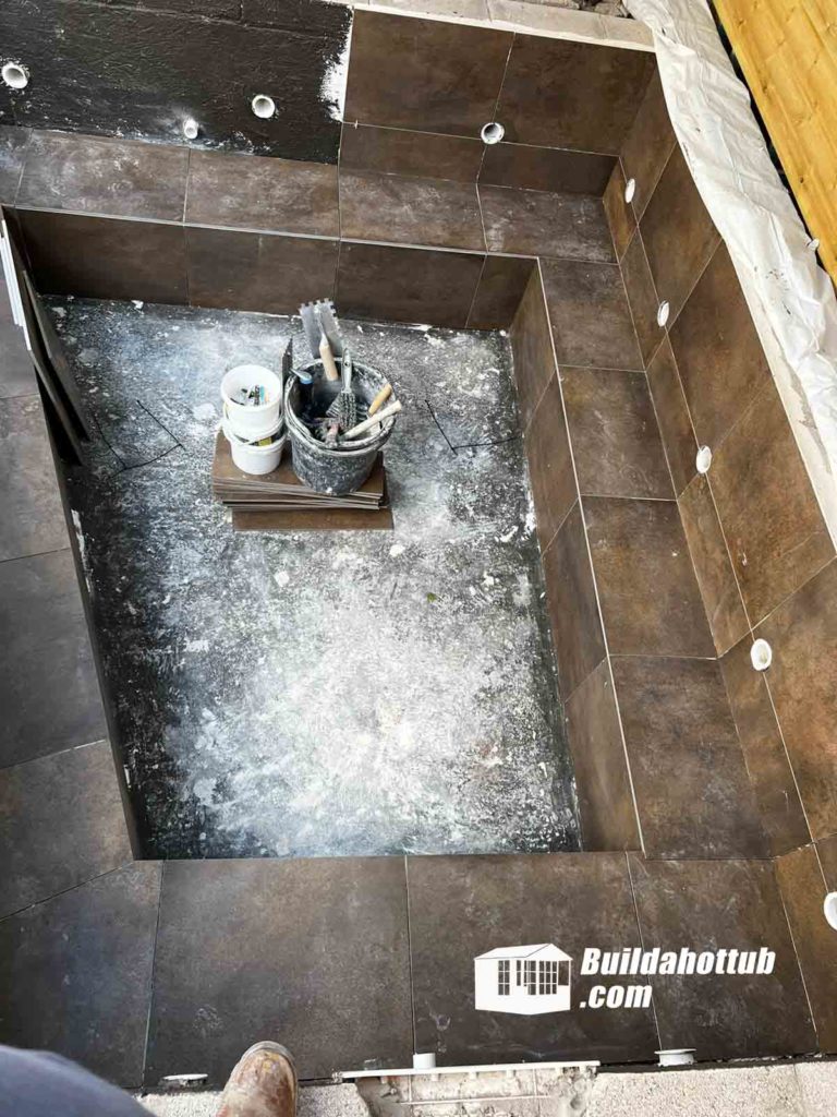 Tiled Hot Tub