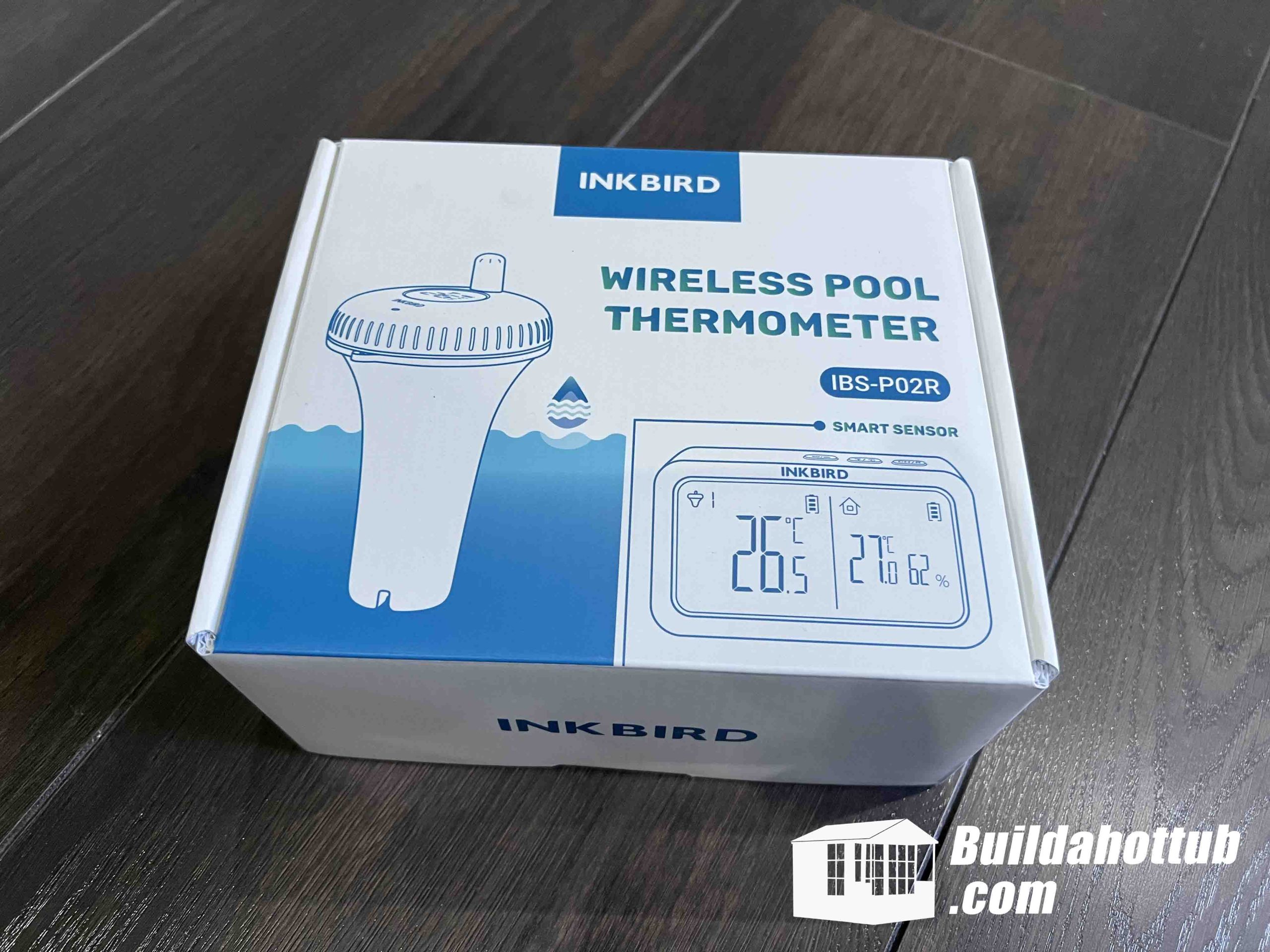 INKBIRD IBS-P01R Set:2 Units of Wireless Pool Thermometers Transmitters  With 1 Unit of Temperature & Humidity Receiver Easy Read