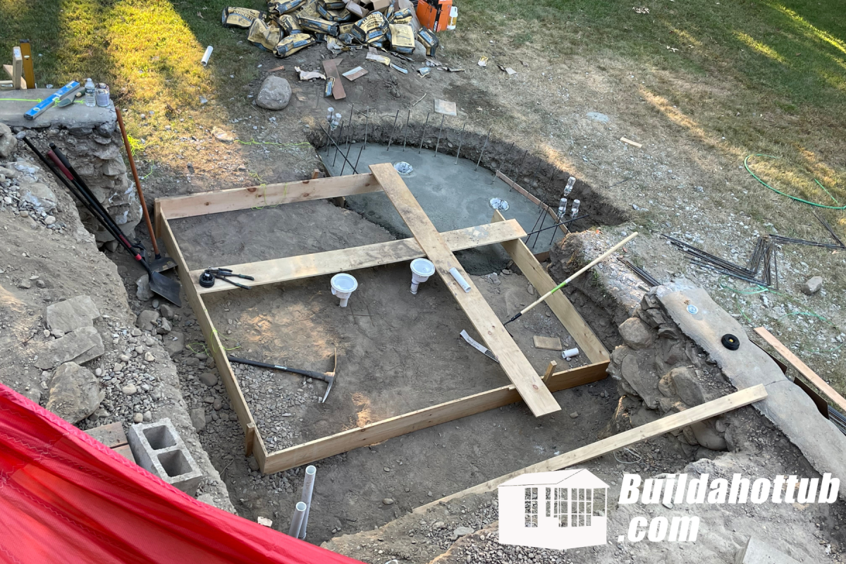 Infinity hot tub build